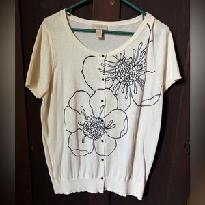 Loft Large - Short Sleeve Cardigan